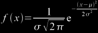 Normal distribution function