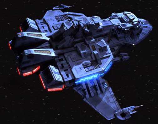A Maquis fighter. Federation fighters are quite similar